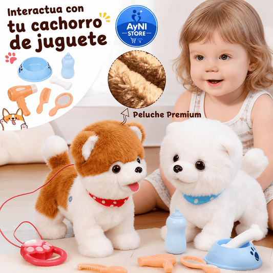 Perro De Peluche Interactivo: 27x17x12cm aprox