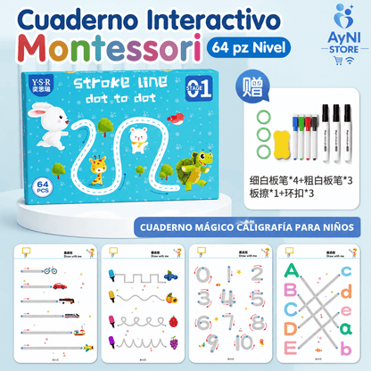 Cuaderno Interactivo Montessori 64 pz Nivel 1