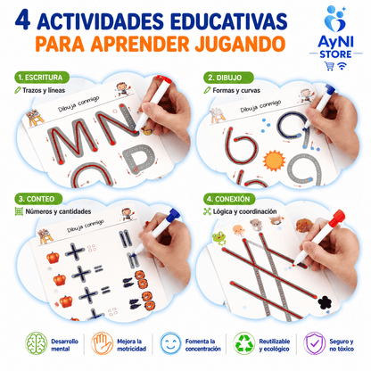Cuaderno Interactivo Montessori 64 pz Nivel 1