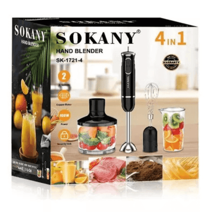 Licuadora - Mixer de Mano Multiuso Sokany 4 en 1