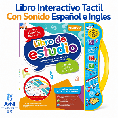 Libro Interactivo Táctil Con Sonido Español e Inglés