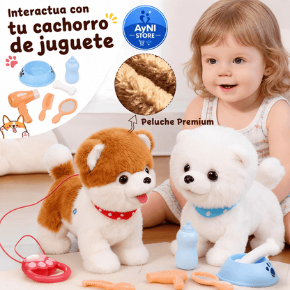 Perro De Peluche Interactivo: 27x17x12cm aprox