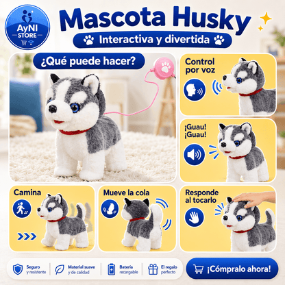 Perro De Peluche Interactivo: 27x17x12cm aprox