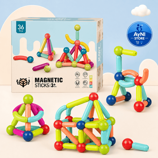 Bloques Educativos Para Armar Magneticos 36 Pcs