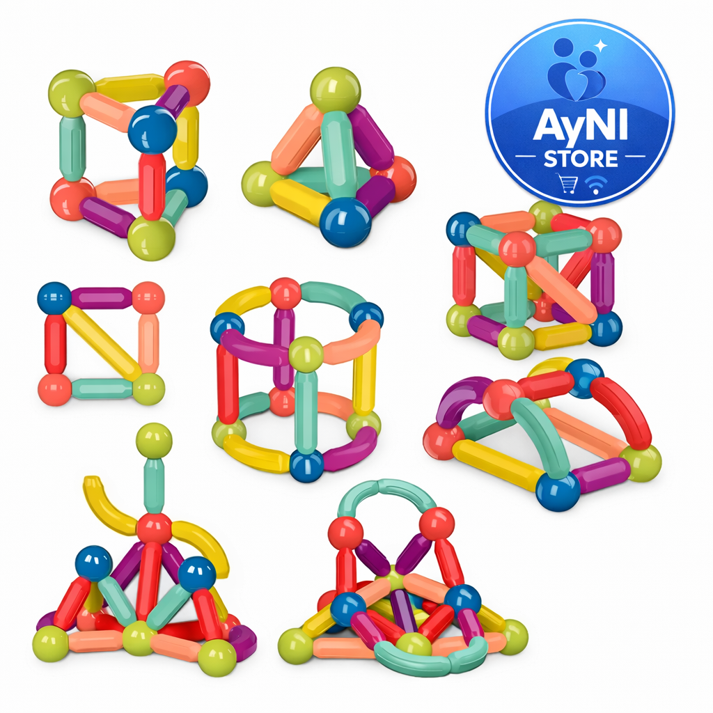 Bloques Educativos Para Armar Magneticos 36 Pcs