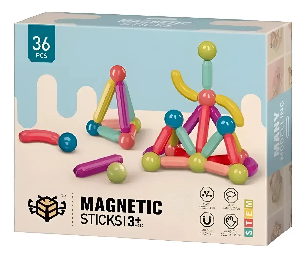 Bloques Educativos Para Armar Magneticos 36 Pcs