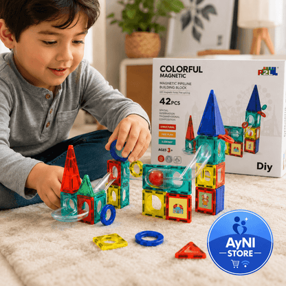 Juego Educativo Bloques Magnéticos Stem 42 Piezas
